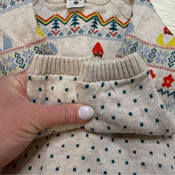 [Hanna Andersson] Cream colored Nome Sweater Set - Size 12-18 months - Picture 4 of 5